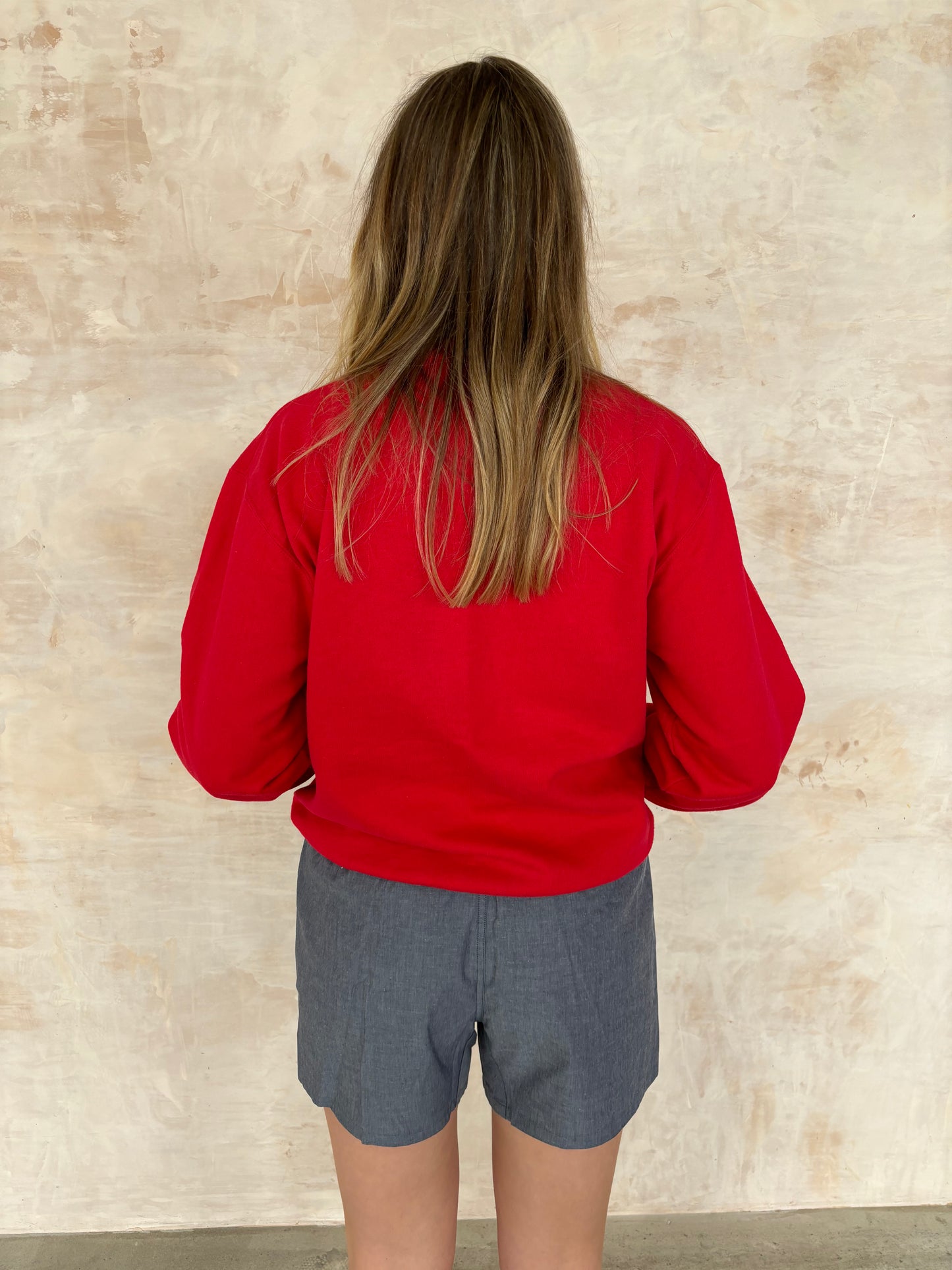 Vintage Champion Sweatshirt in red