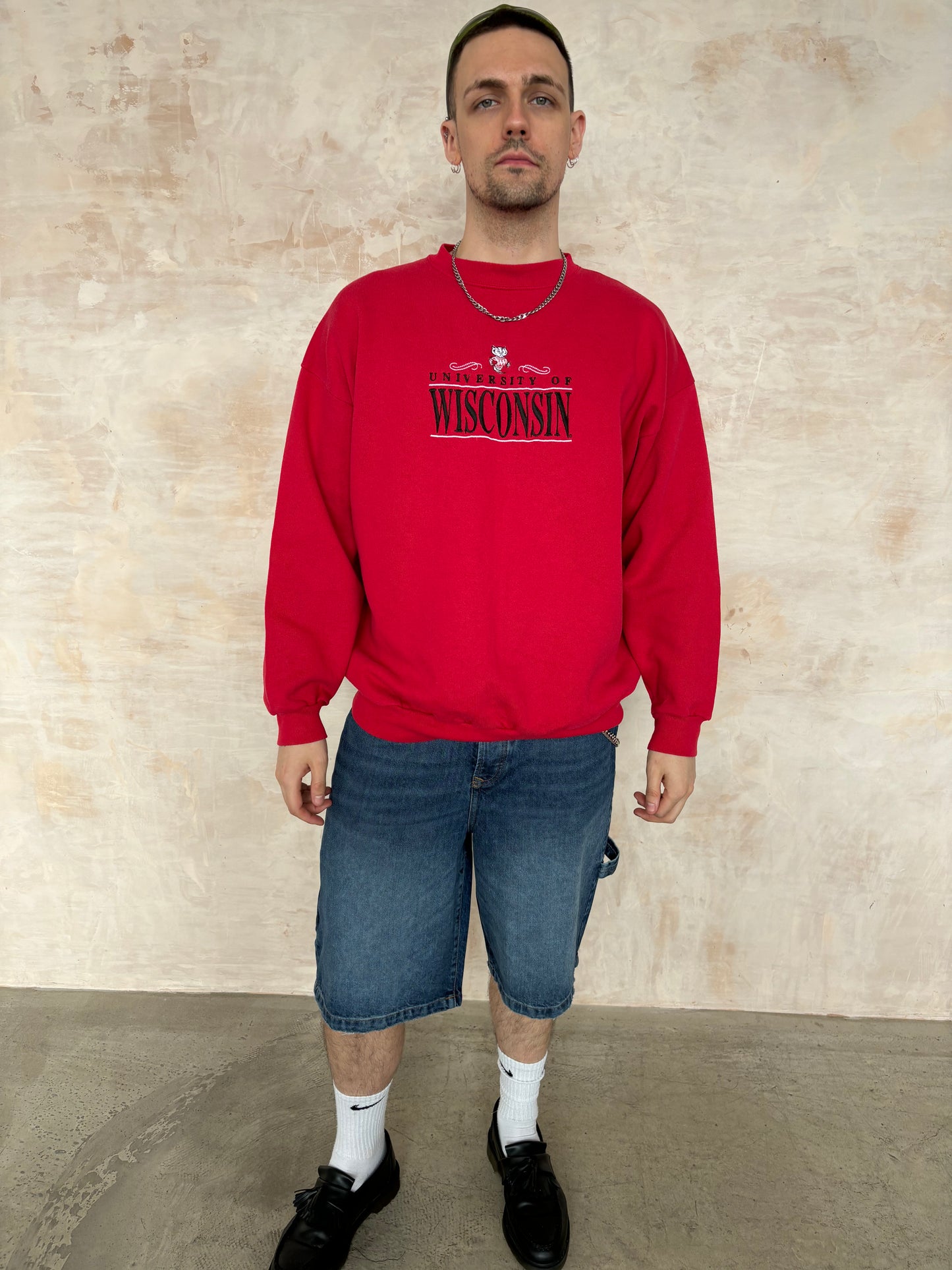 Vintage Varsity Sweatshirt in red