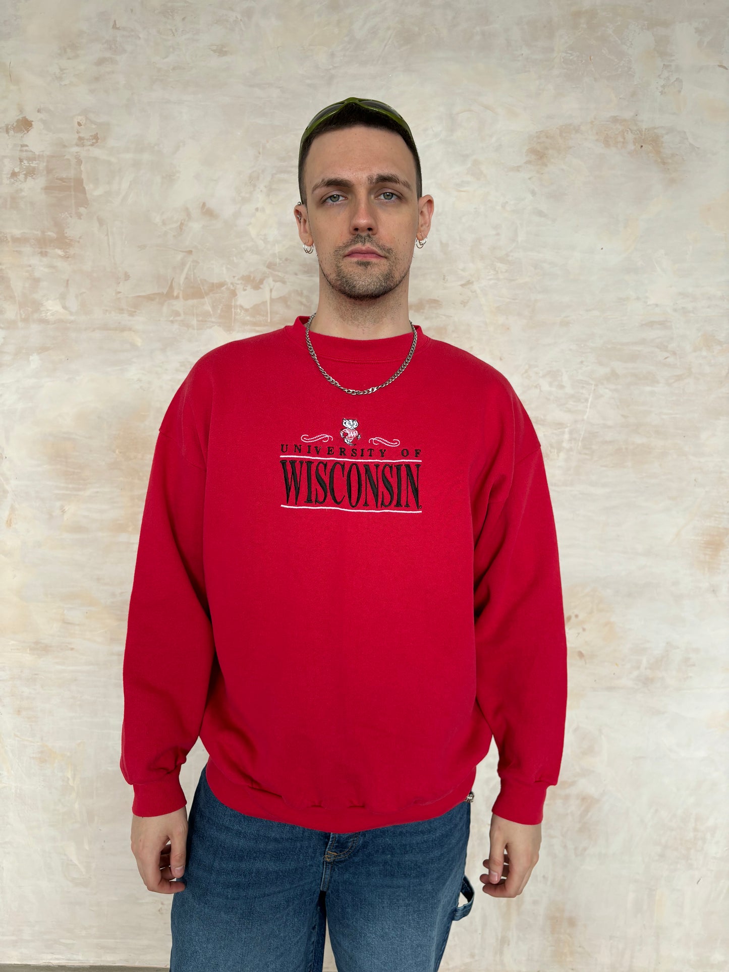 Vintage Varsity Sweatshirt in red