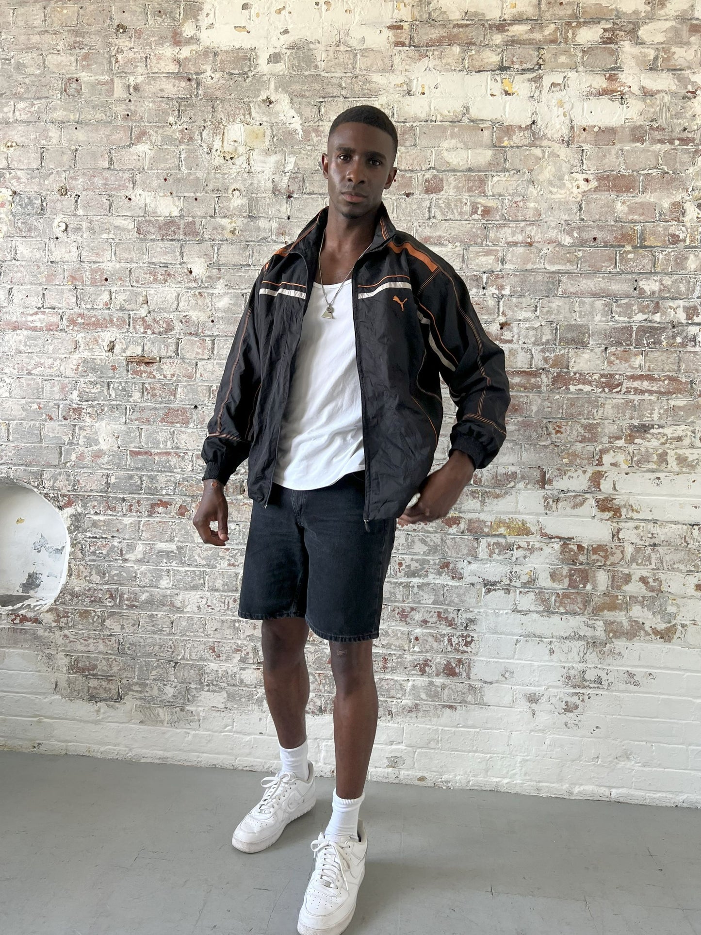 Vintage Puma Lightweight Jacket in black